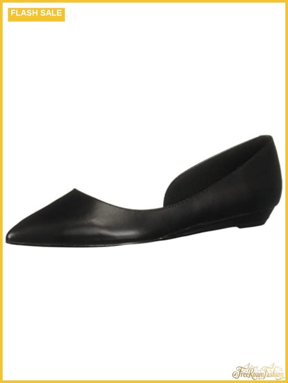 D'Orsay Ballet Flat Faux-Leather Upper Slip-On